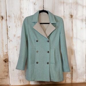 Loro Piana🌸 Heathered Tiffany Blue Cashmere Blazer Jacket, Vintage, Feminen
